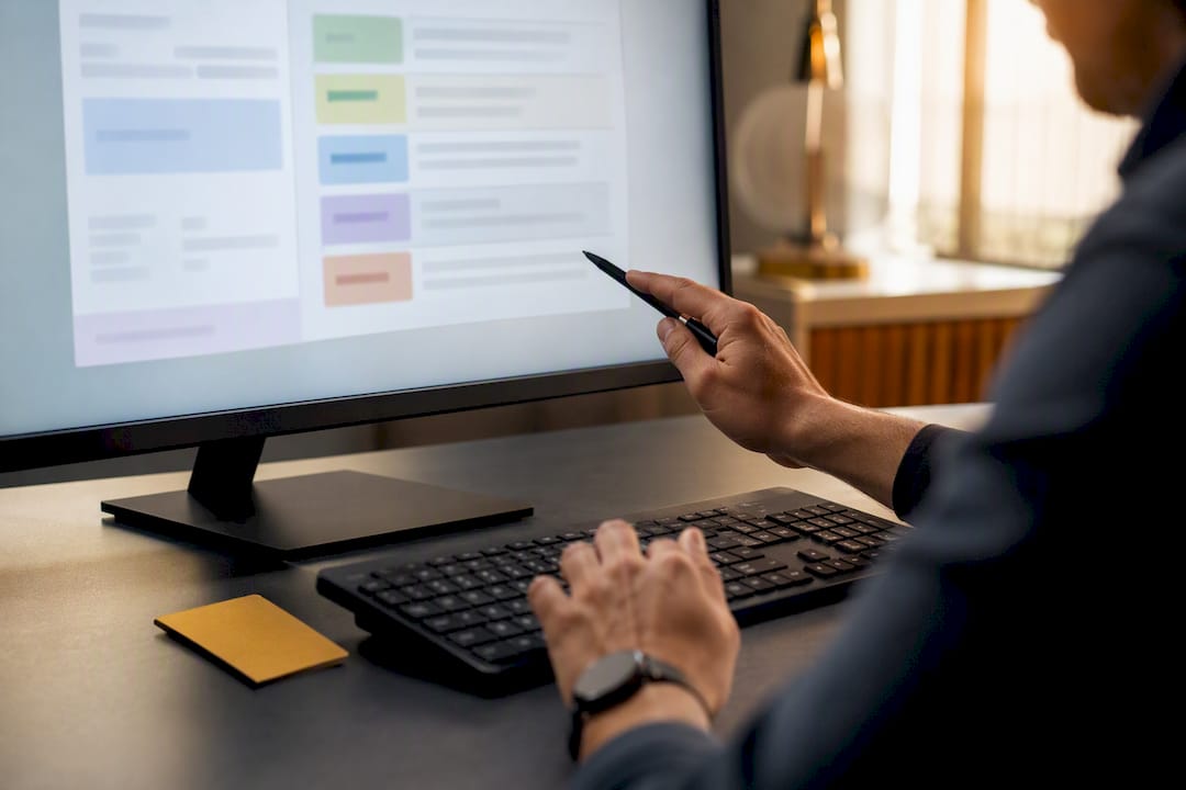Écran affichant l'extraction des données d'un CV